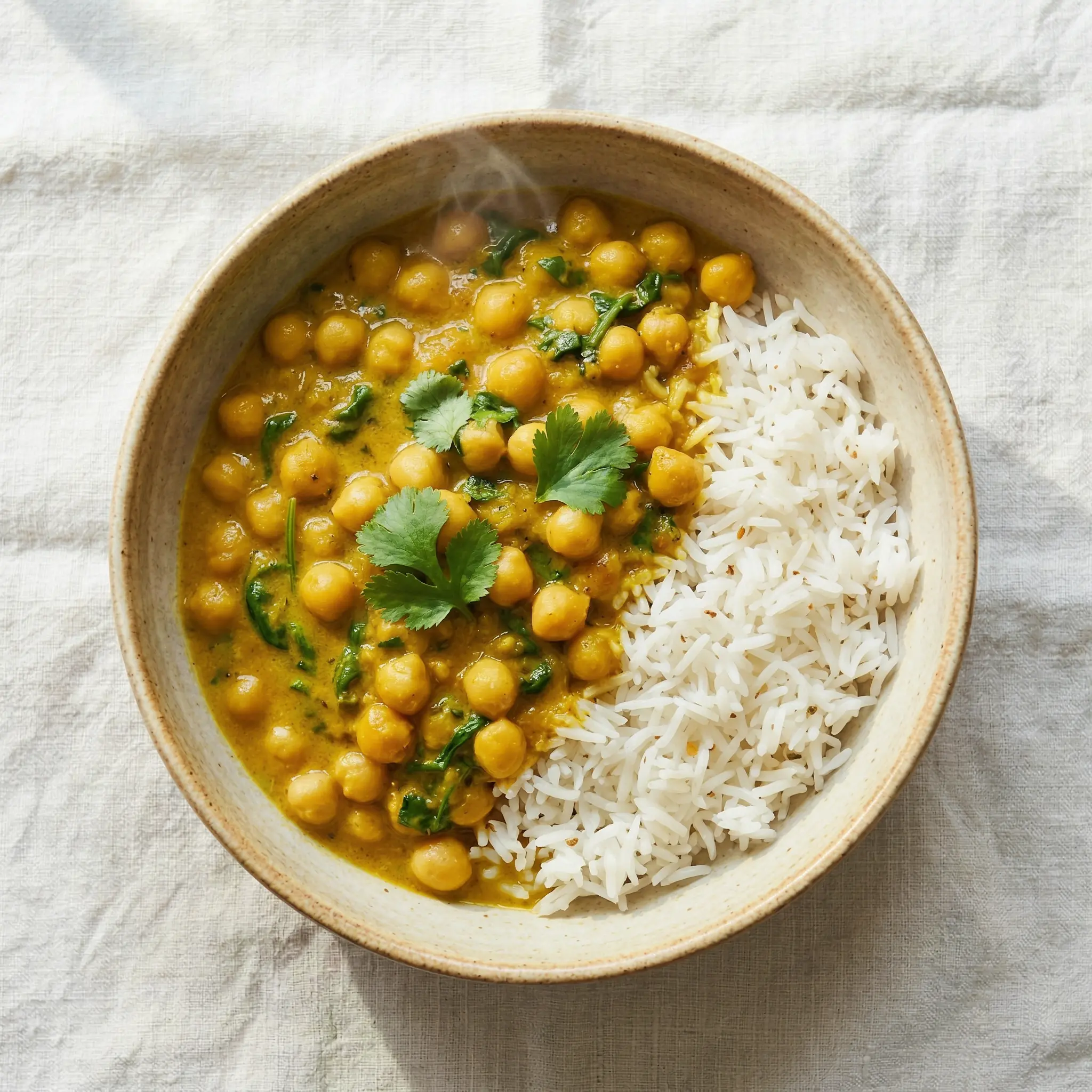 Kichererbsen-Spinat-Curry