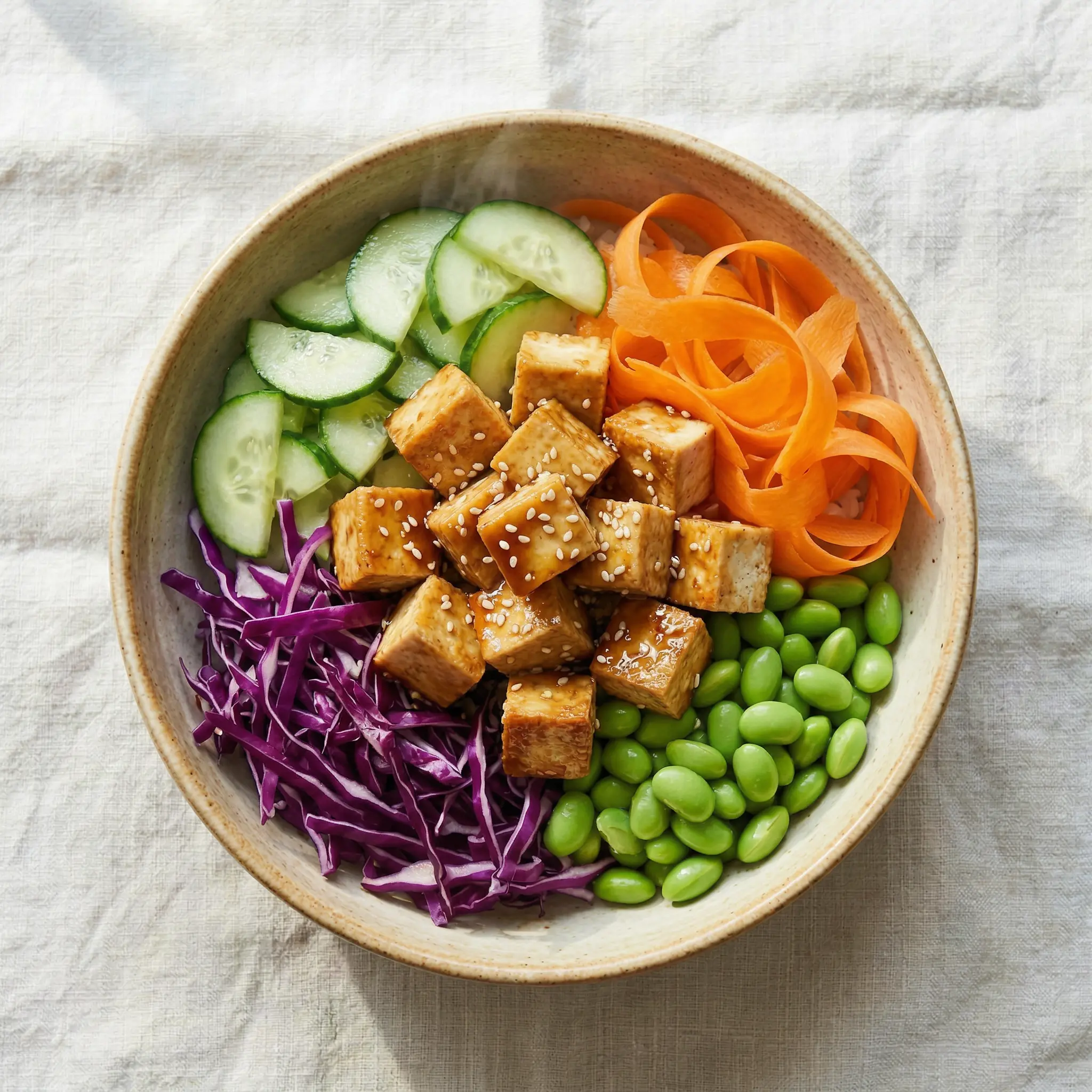 Sesam-Tofu Bowl